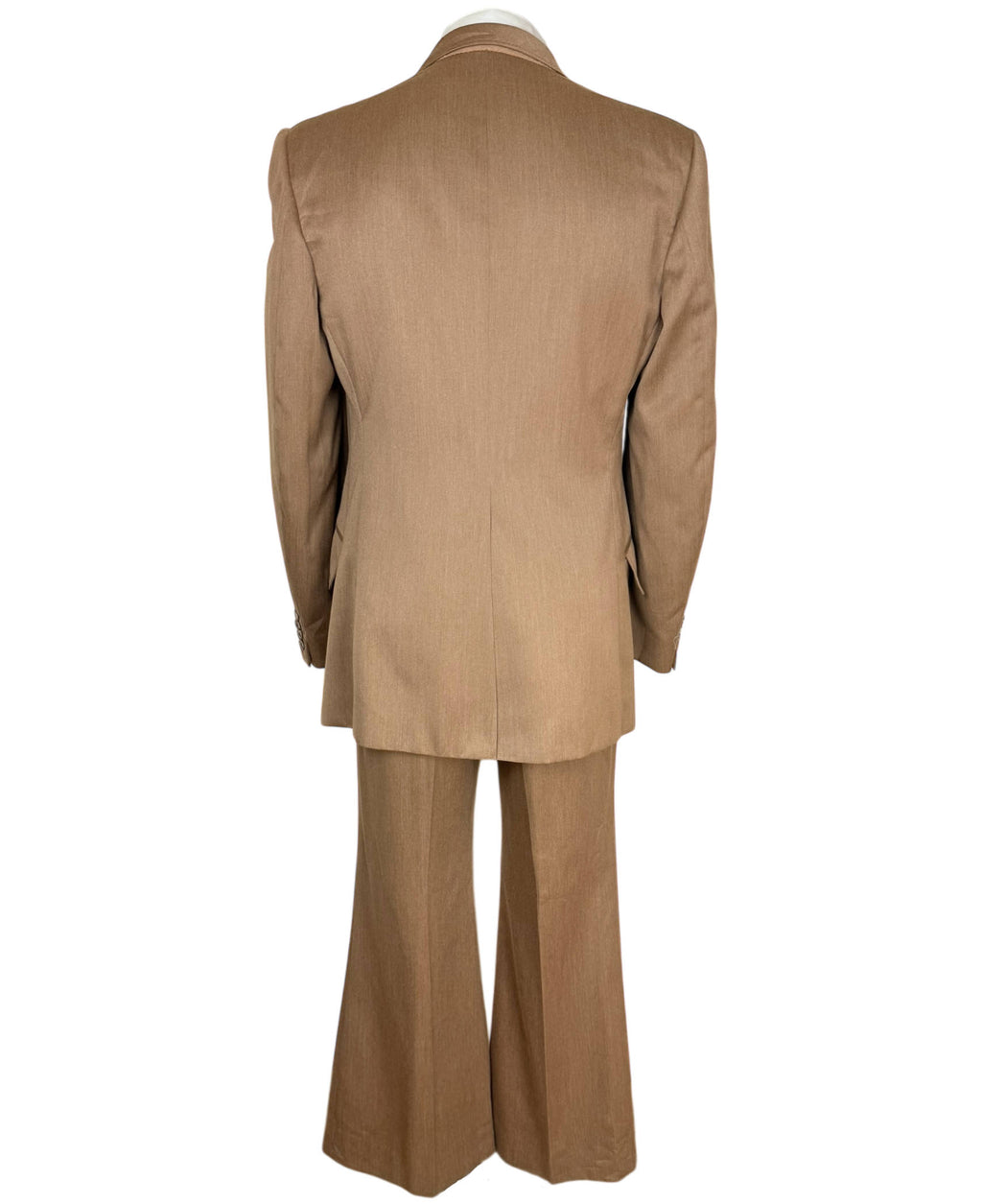 Vintage 1970s Disco Suit Tan with Flared Pants Men’s Size M