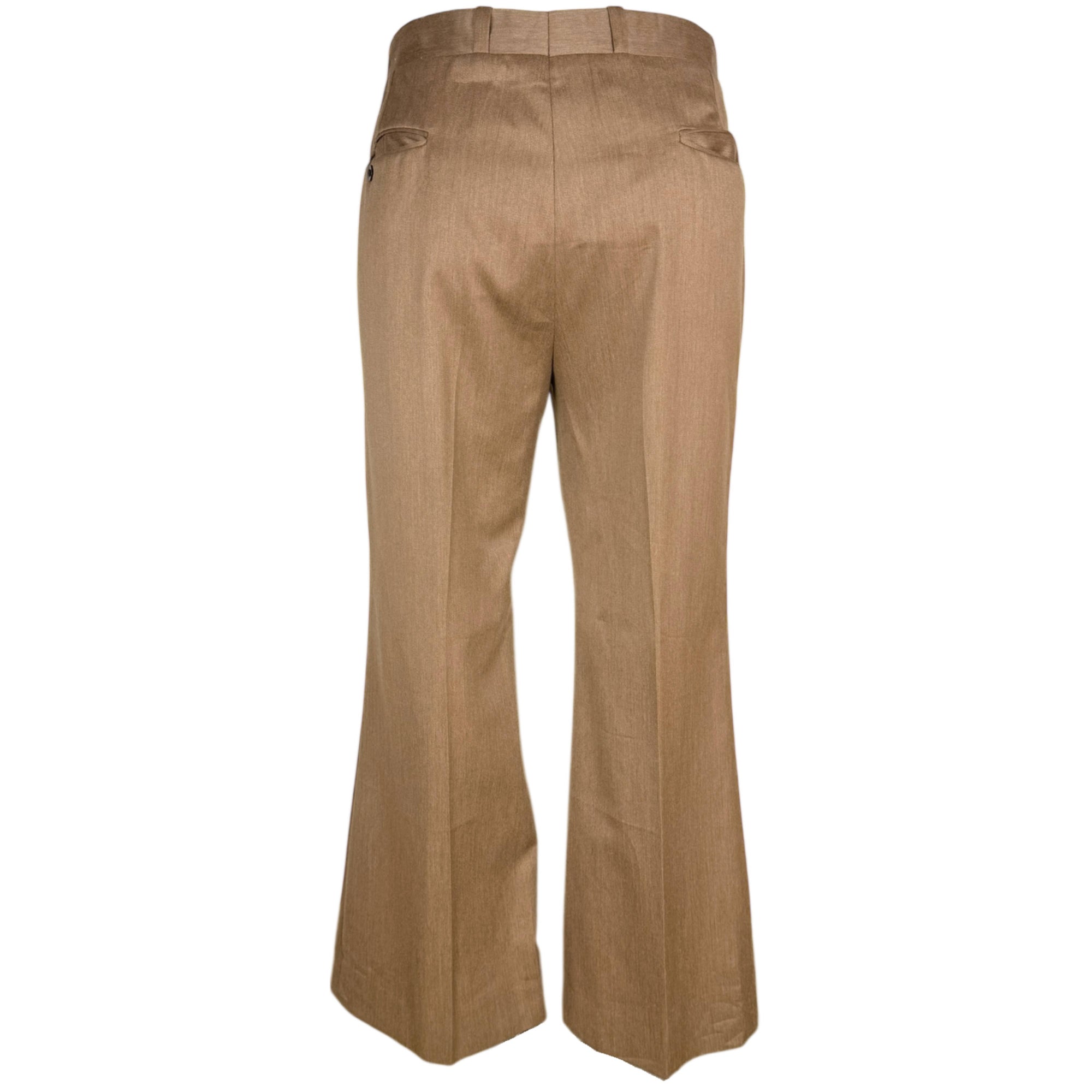 Vintage 1970s Disco Suit Tan with Flared Pants Men’s Size M