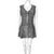 Vintage 1960s Pantsuit Shiny Grey Mini Dress & Pants Size M