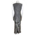 Vintage 1960s Pantsuit Shiny Grey Mini Dress & Pants Size M