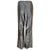 Vintage 1960s Pantsuit Shiny Grey Mini Dress & Pants Size M
