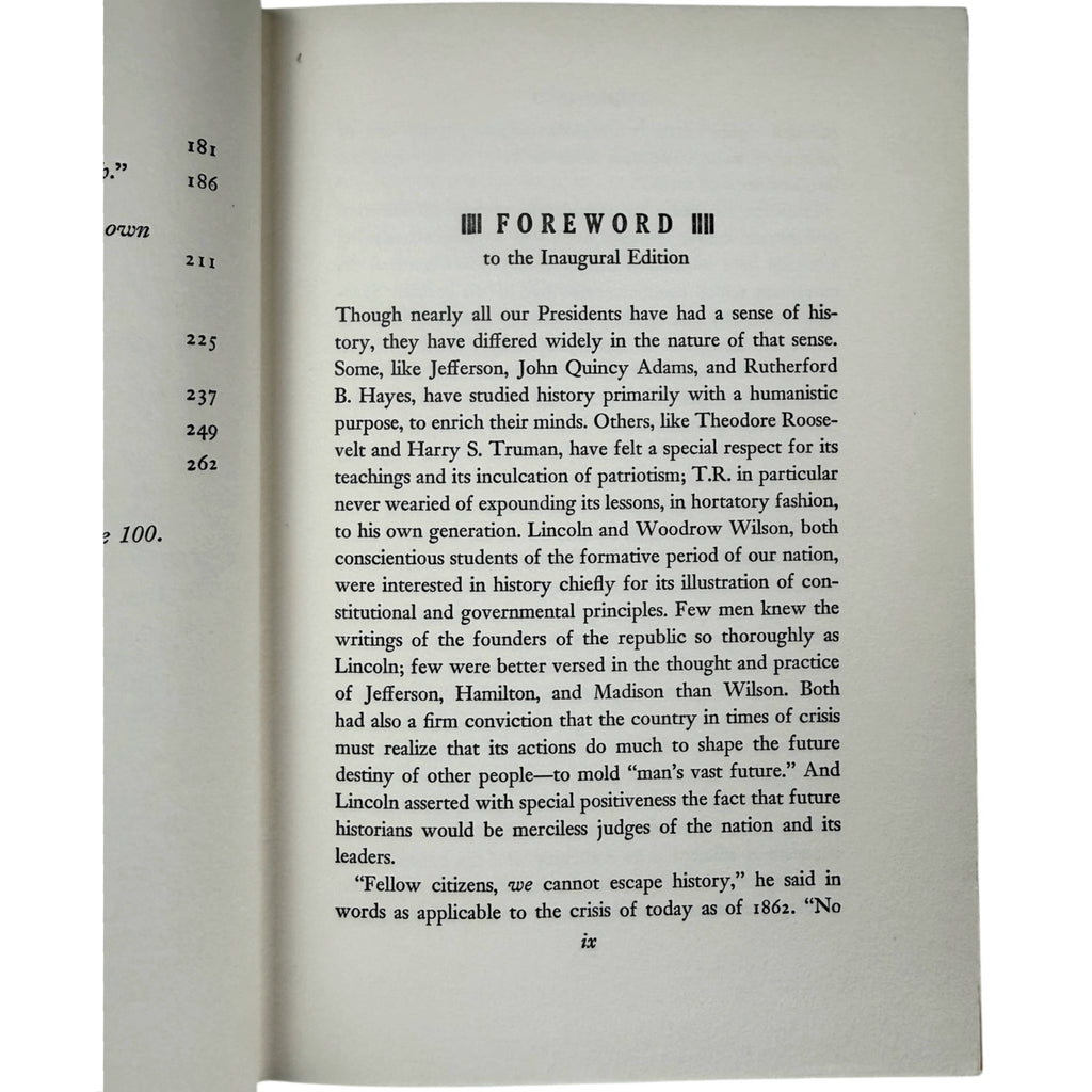 1961 Inaugural Edition Profiles in Courage foreword by historian Allan Nevins