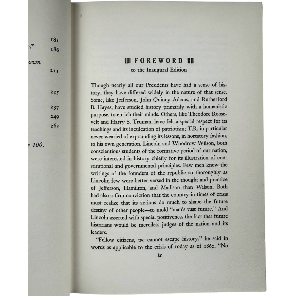 1961 Inaugural Edition Profiles in Courage foreword by historian Allan Nevins
