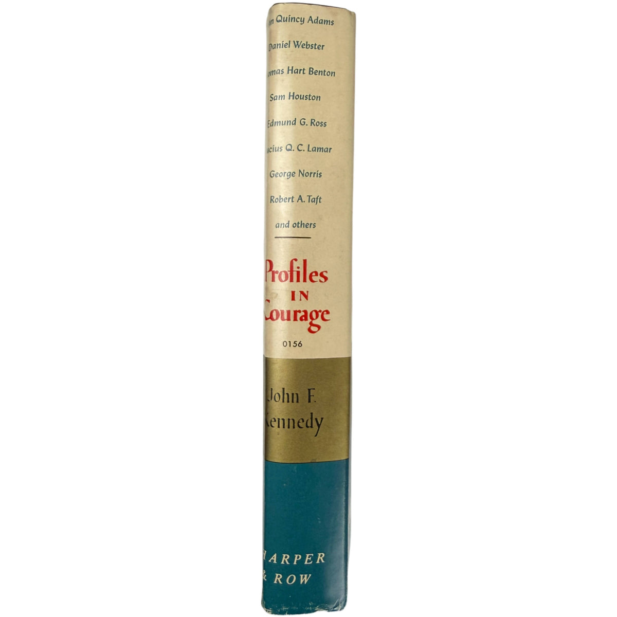Profiles in Courage 1961 original dust jacket spine with Harper and Row publisher name