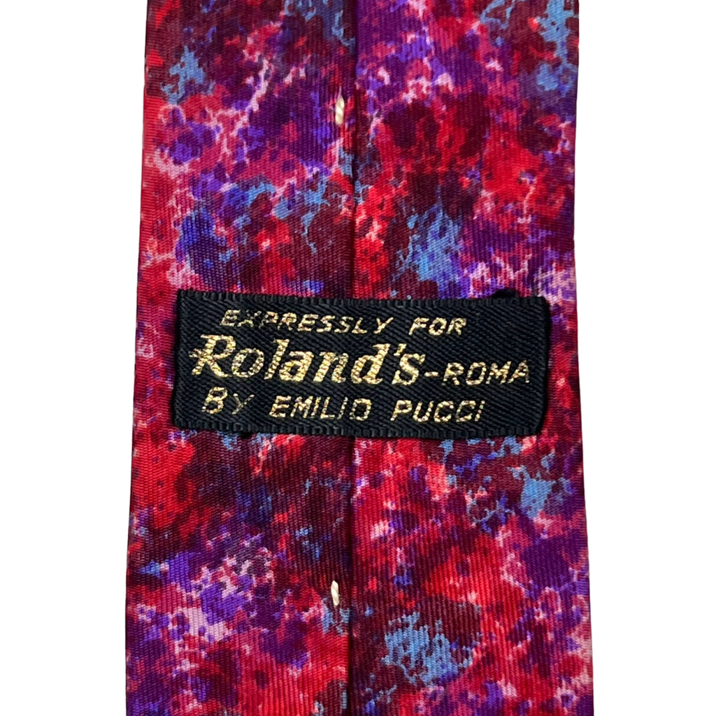 Vintage 1960s Mod Emilio Pucci Silk Tie Square Ends