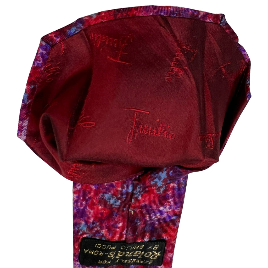 Vintage 1960s Mod Emilio Pucci Silk Tie Square Ends