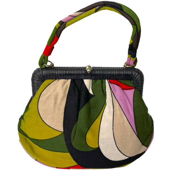 Vintage 1960s Mod Handbag Purse by Dova USA Pucci-esque