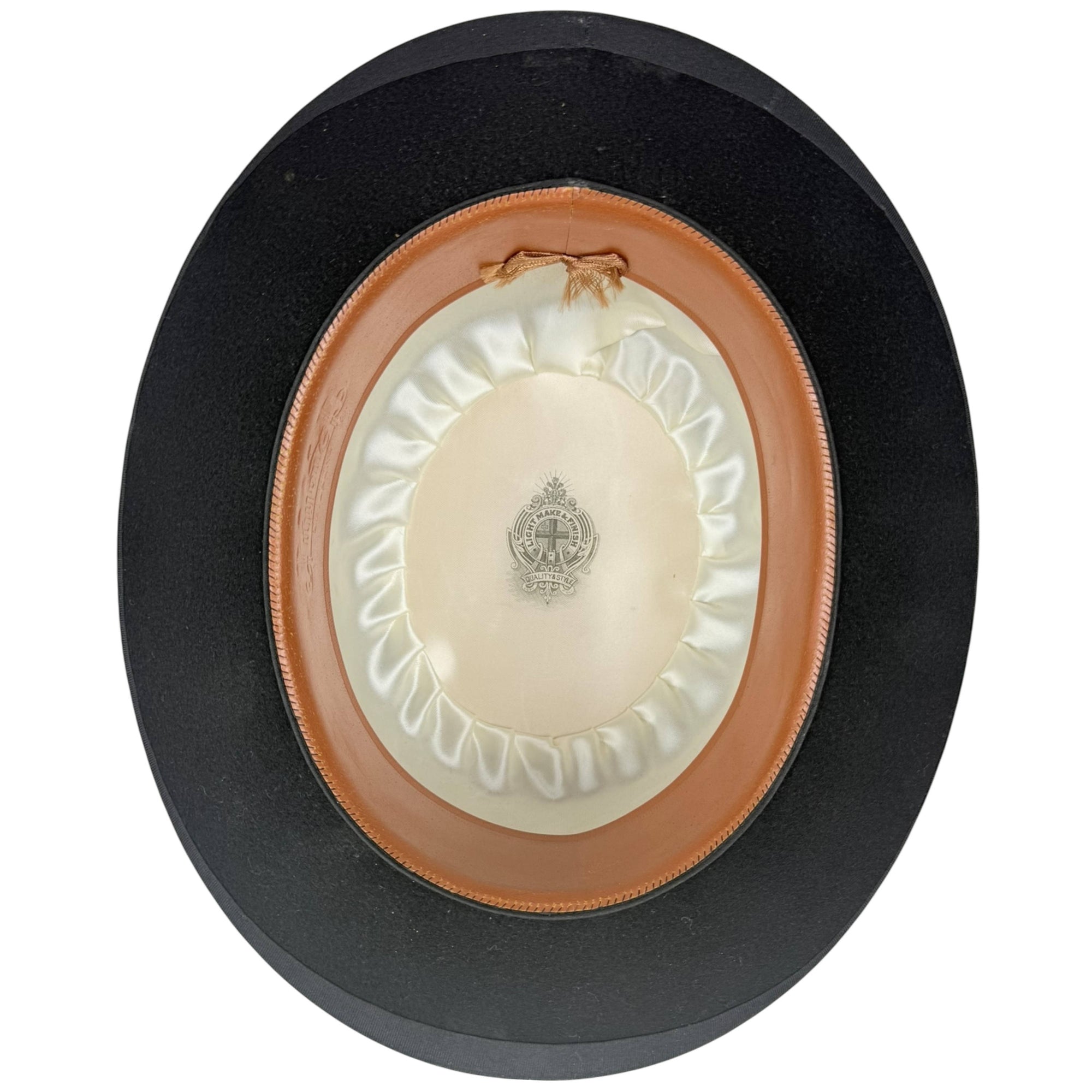 Antique British Bowler Hat Union-Made Royal Warrant Sz 6 1/2