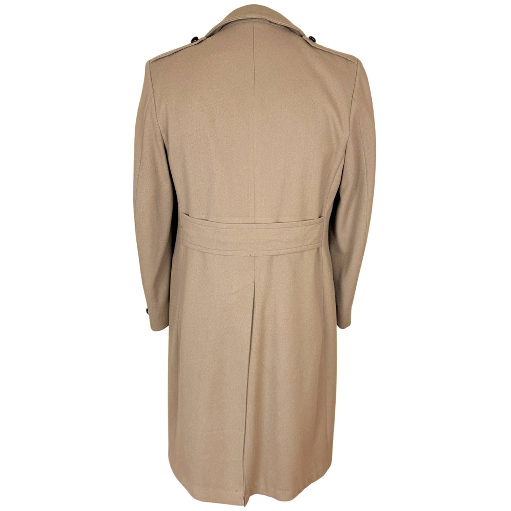 Vintage 1970s Overcoat Double Breasted Camel Wool Size M