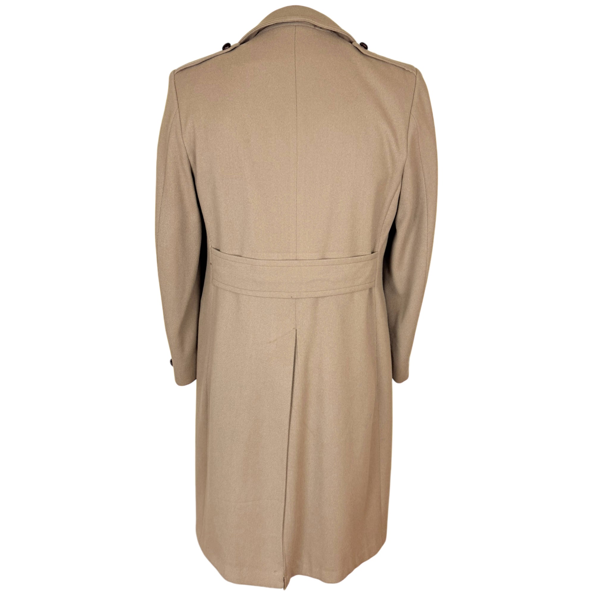Vintage 1970s Overcoat Double Breasted Camel Wool Size M