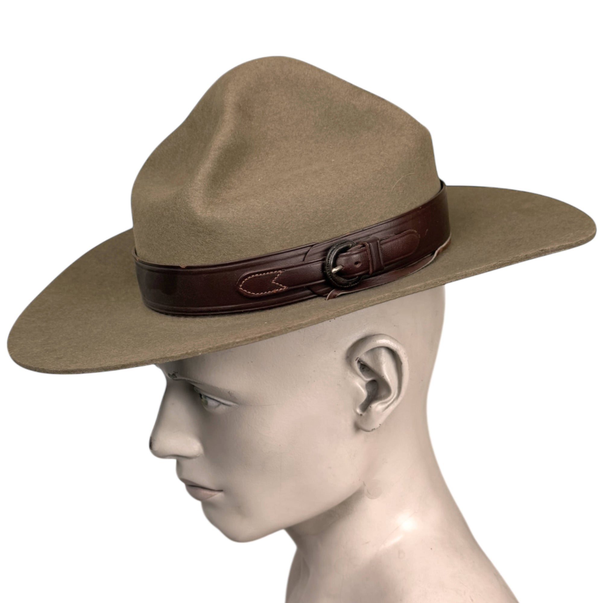 Vintage RCMP Stetson Hat Canadian Mounties Dated 1968 Size 7