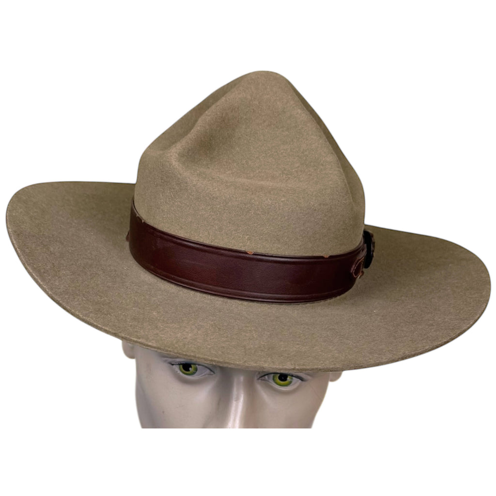 Vintage RCMP Stetson Hat Canadian Mounties Dated 1968 Size 7