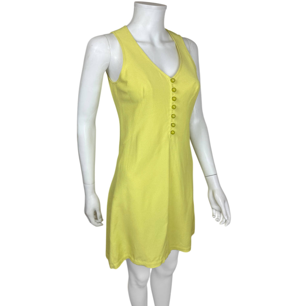 Ossie Clark Era Radley of London Mini Dress Vintage 1970s Size 2