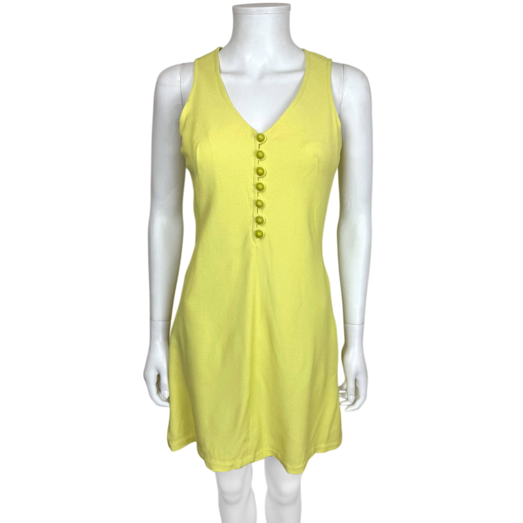 Ossie Clark Era Radley of London Mini Dress Vintage 1970s Size 2