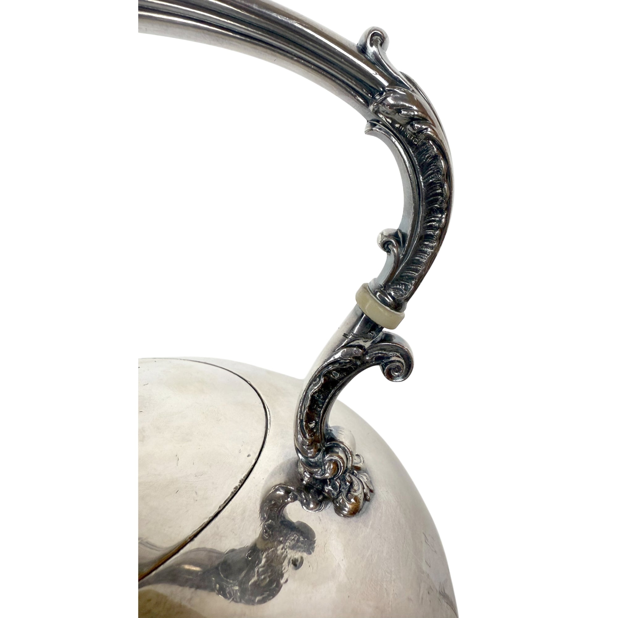 Antique Reed & Barton Tilting Spirit Kettle w Stand & Burner