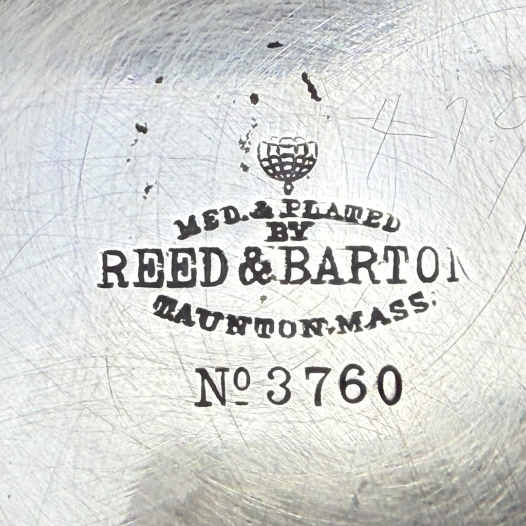 Antique Reed & Barton Tilting Spirit Kettle w Stand & Burner