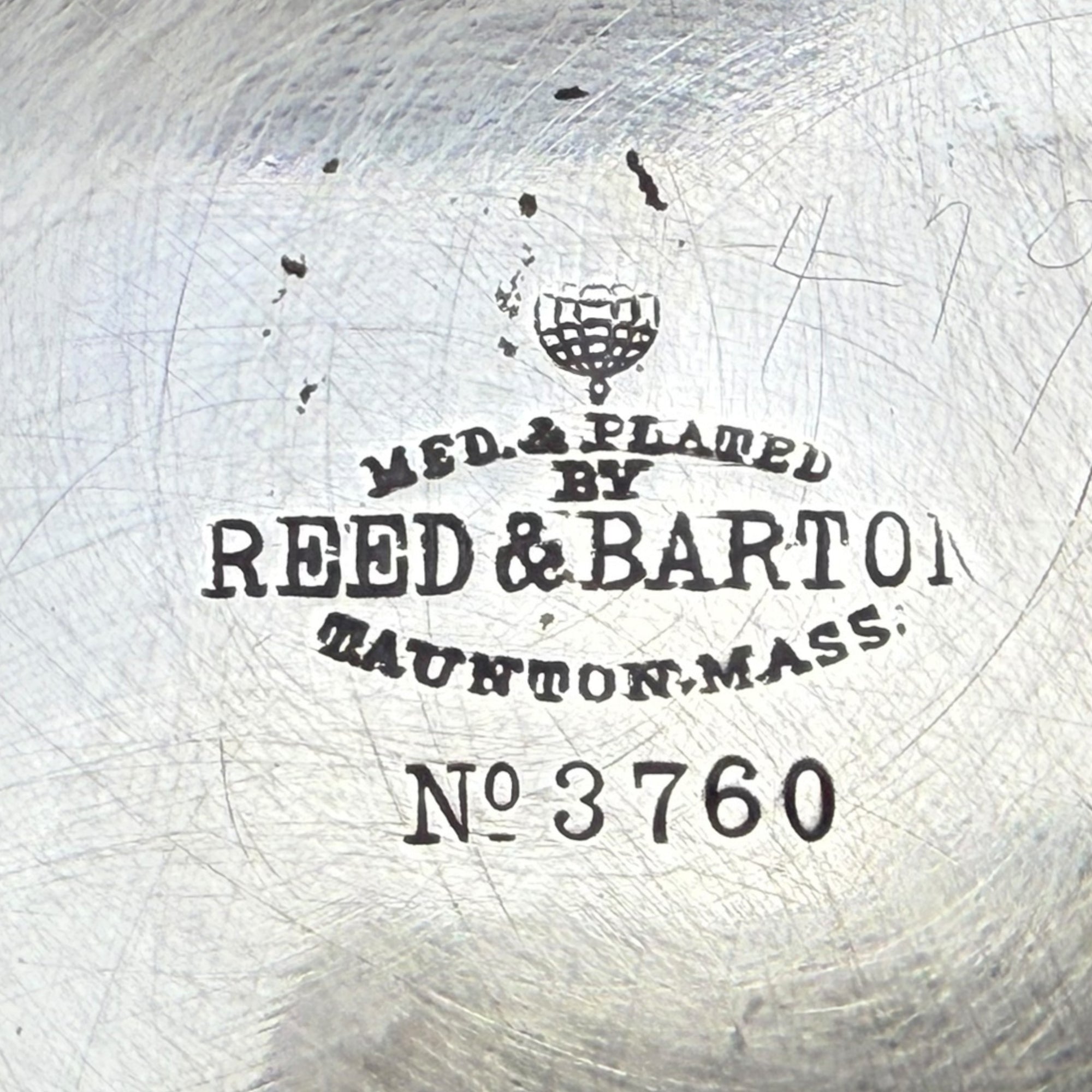 Antique Reed & Barton Tilting Spirit Kettle w Stand & Burner