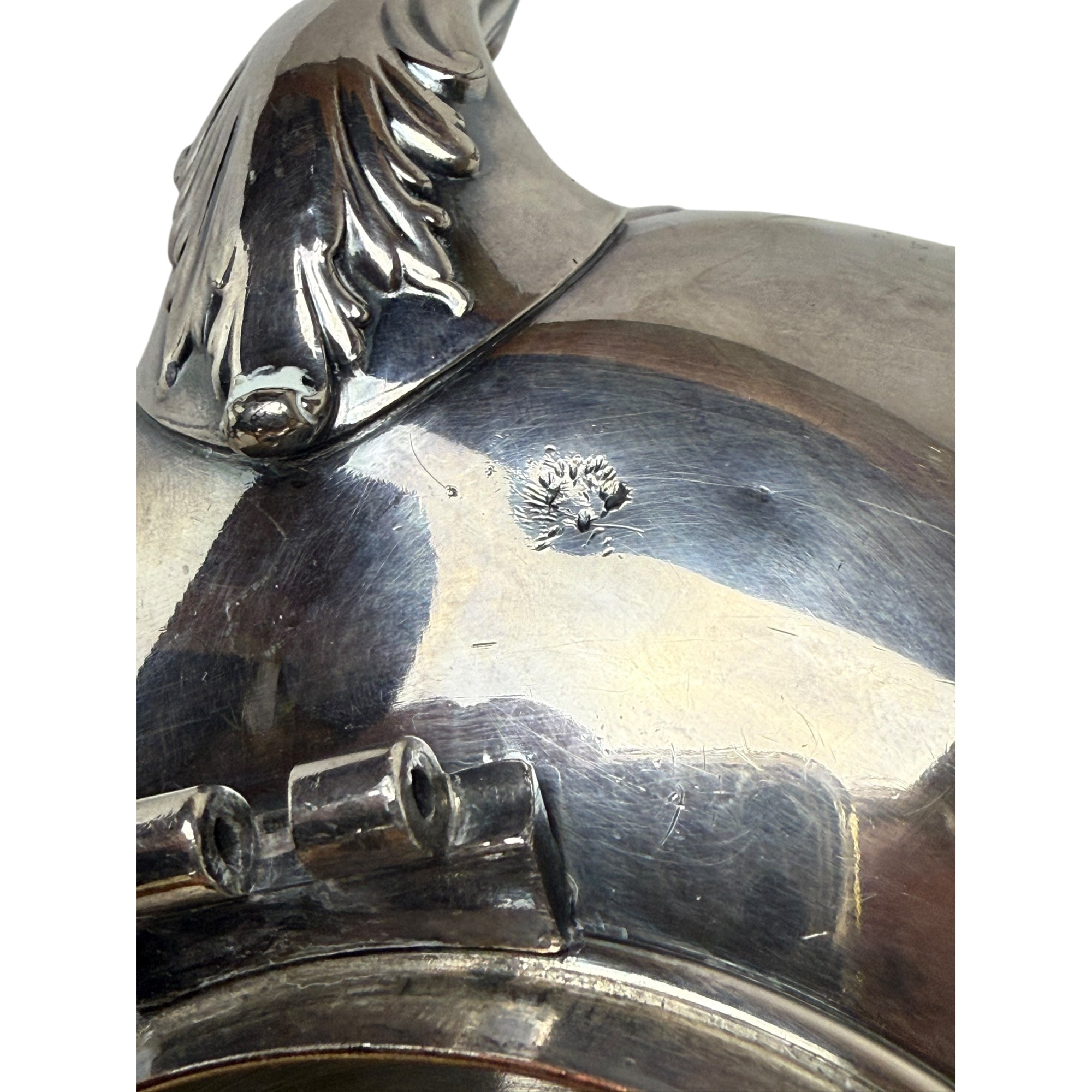 Antique Reed & Barton Tilting Spirit Kettle w Stand & Burner