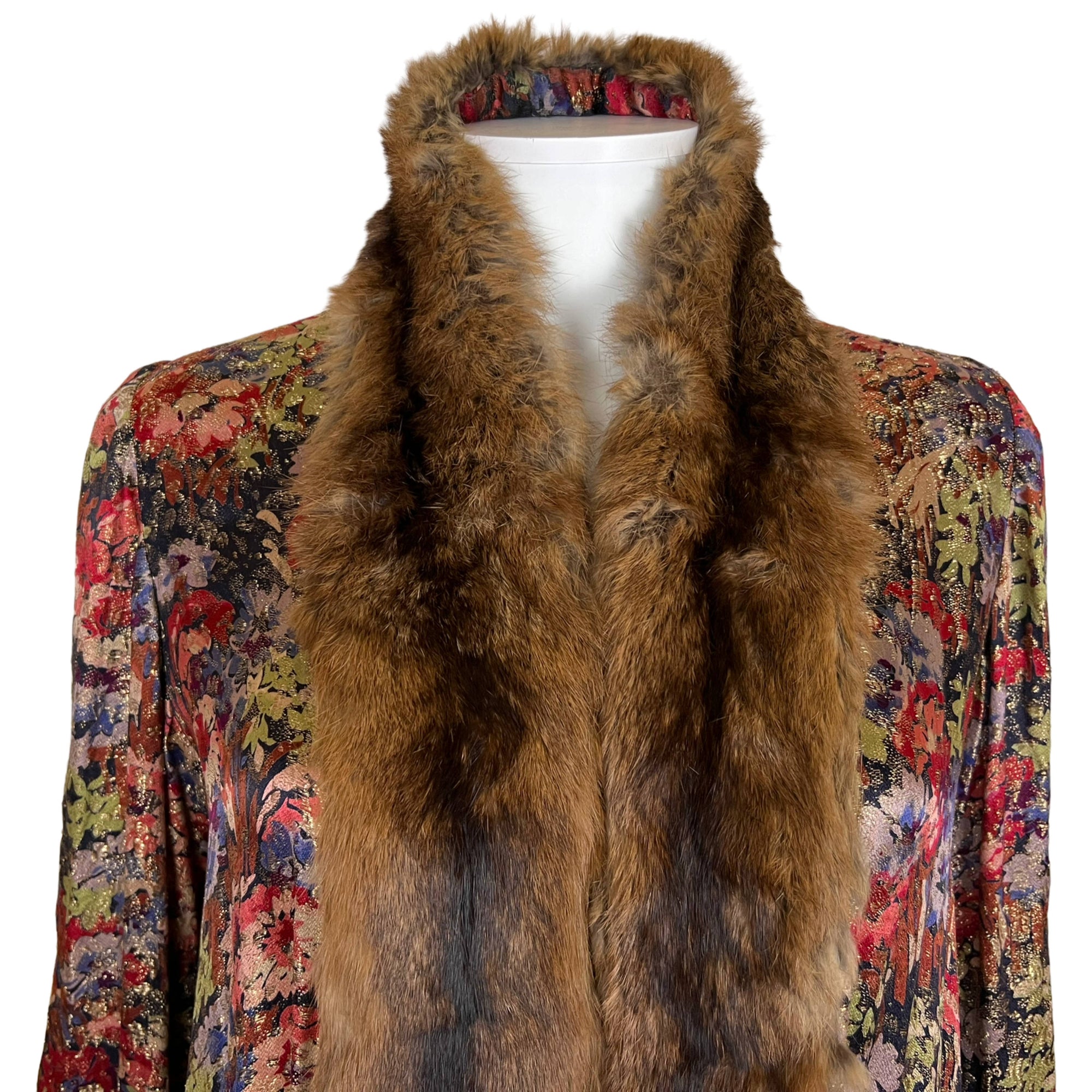 1920s Reville London Lamé Evening Coat English Couture