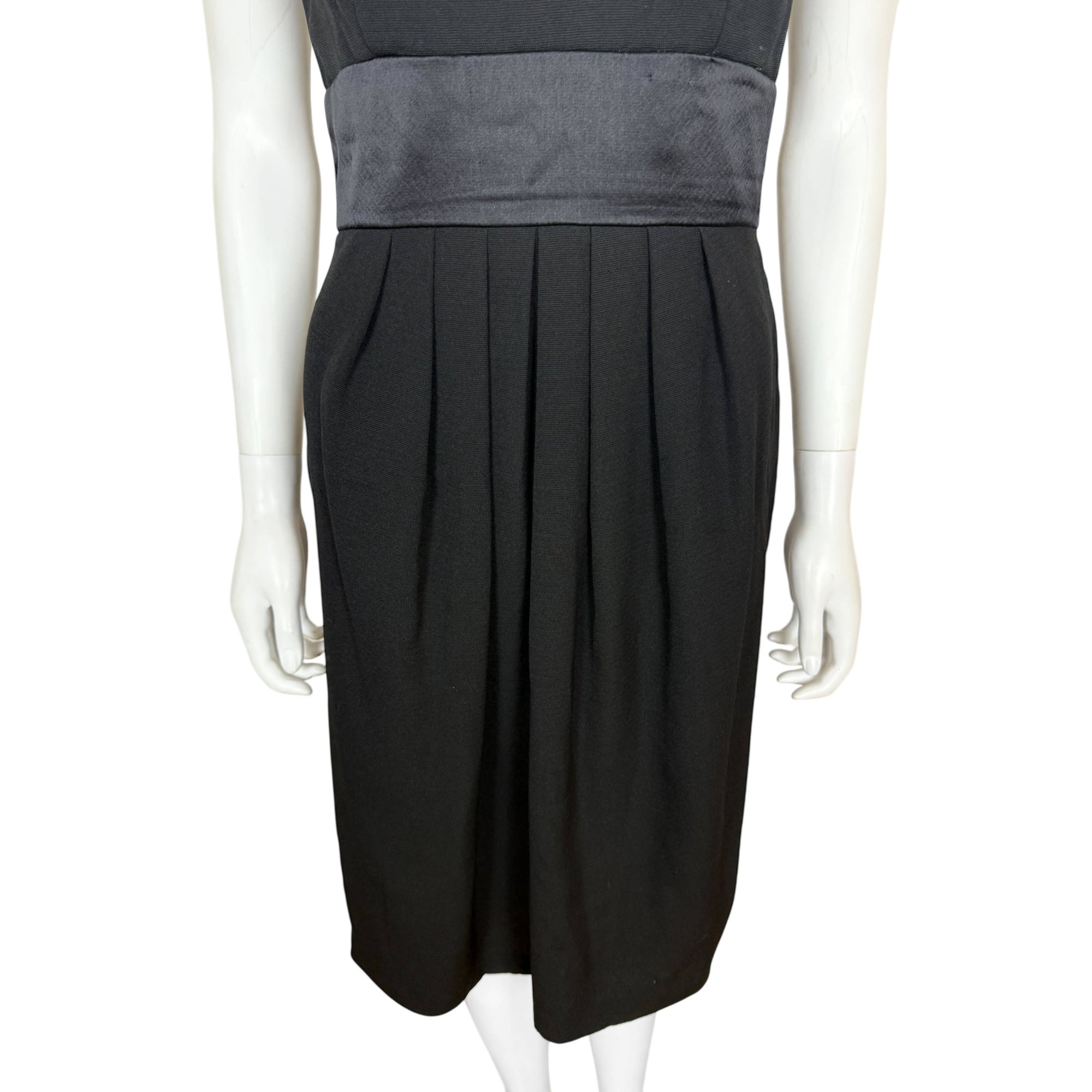 1970s 80s Vintage Cocktail Dress with Boa Trim US Union Made Size 8