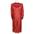 Vintage Ritu Kumar Silk Dress Red Paisley Size S