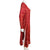 Vintage Ritu Kumar Silk Dress Red Paisley Size S