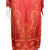 Vintage Ritu Kumar Silk Dress Red Paisley Size S