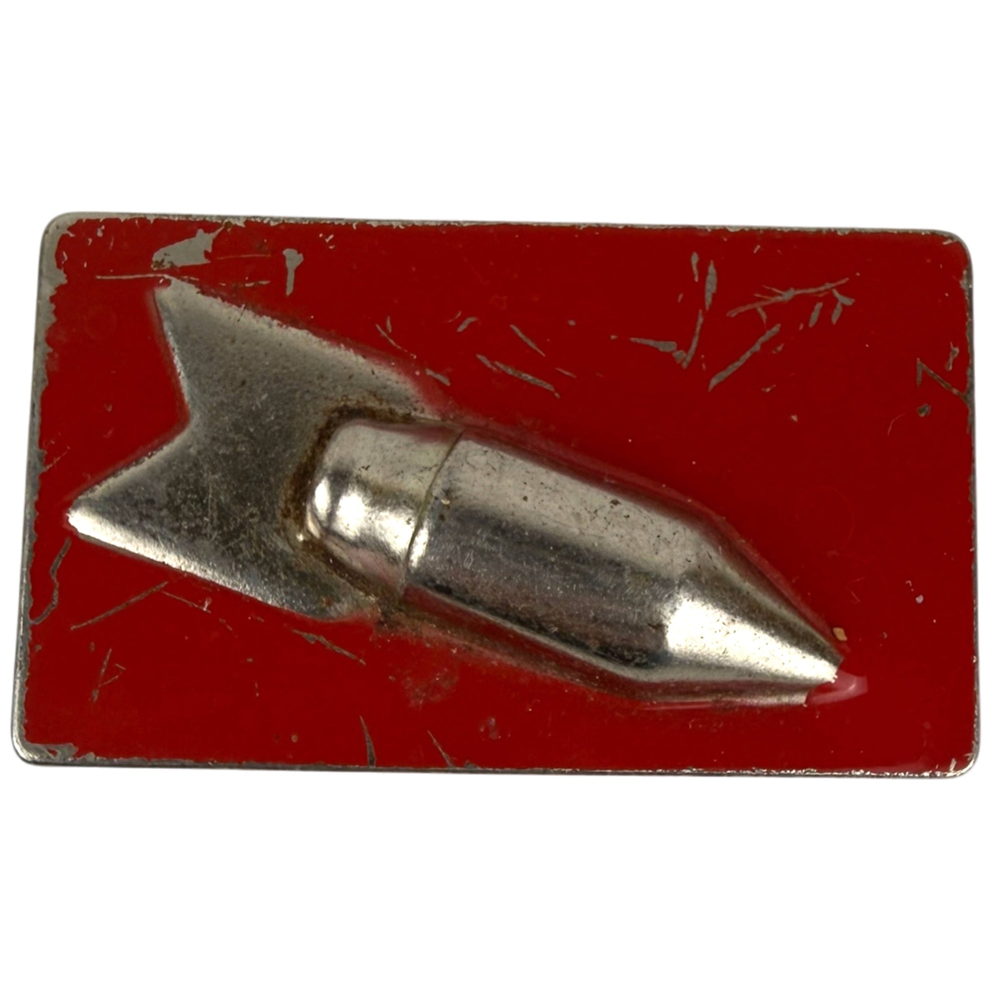 Vintage Atomic Age Rocket Belt Buckle 1950s Space Age Design