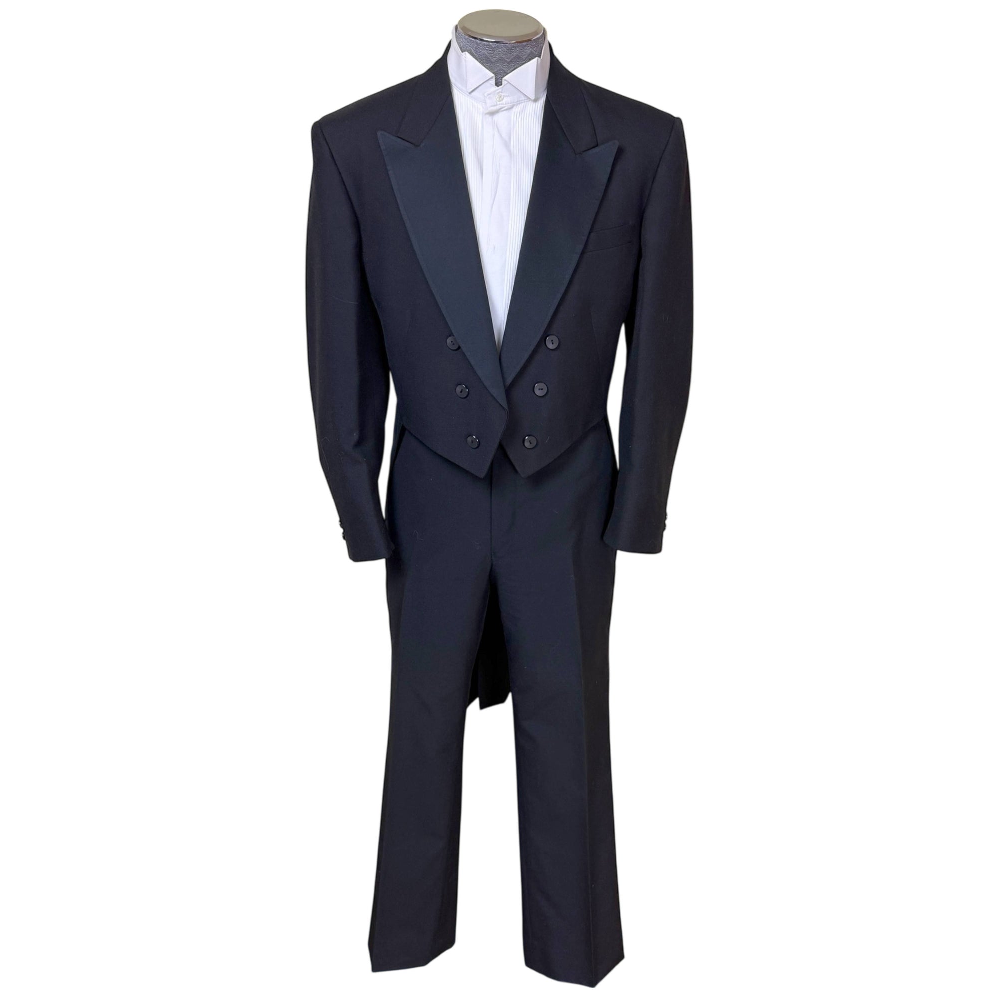 vintage black tailcoat tuxedo suit