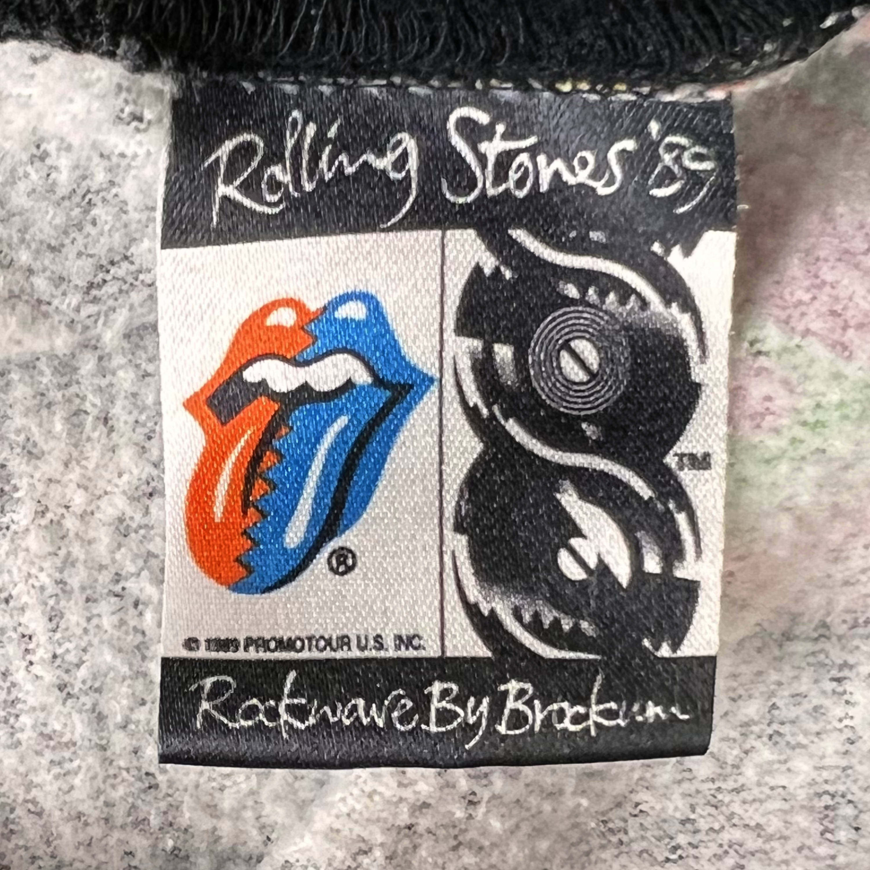 1989 Rolling Stones Tongues Sweatshirt Steel Wheels Tour L