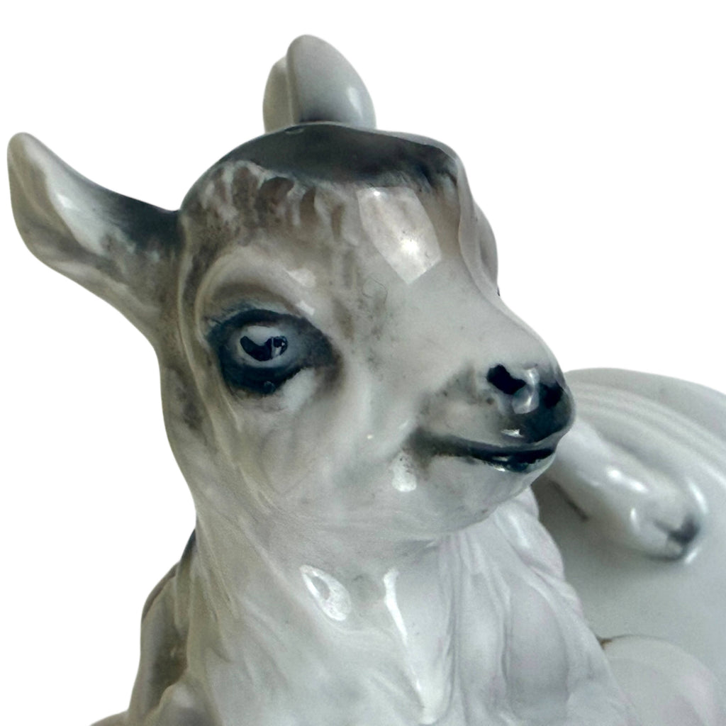 Vintage Rosenthal Porcelain Figurine Kunstabteilung Cherub w Goat M.H. Fritz