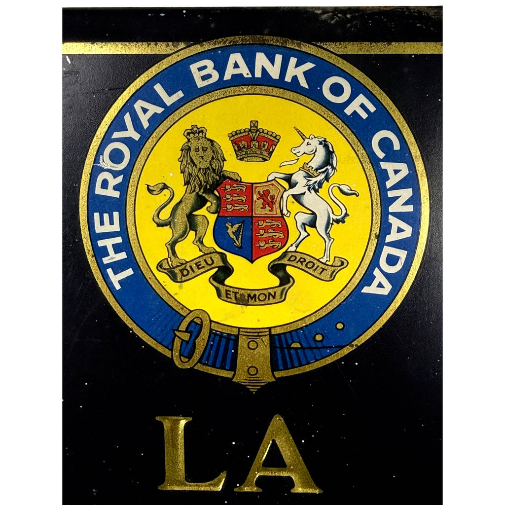 Royal Bank of Canada historic crest and Banque Royale du Canada lettering