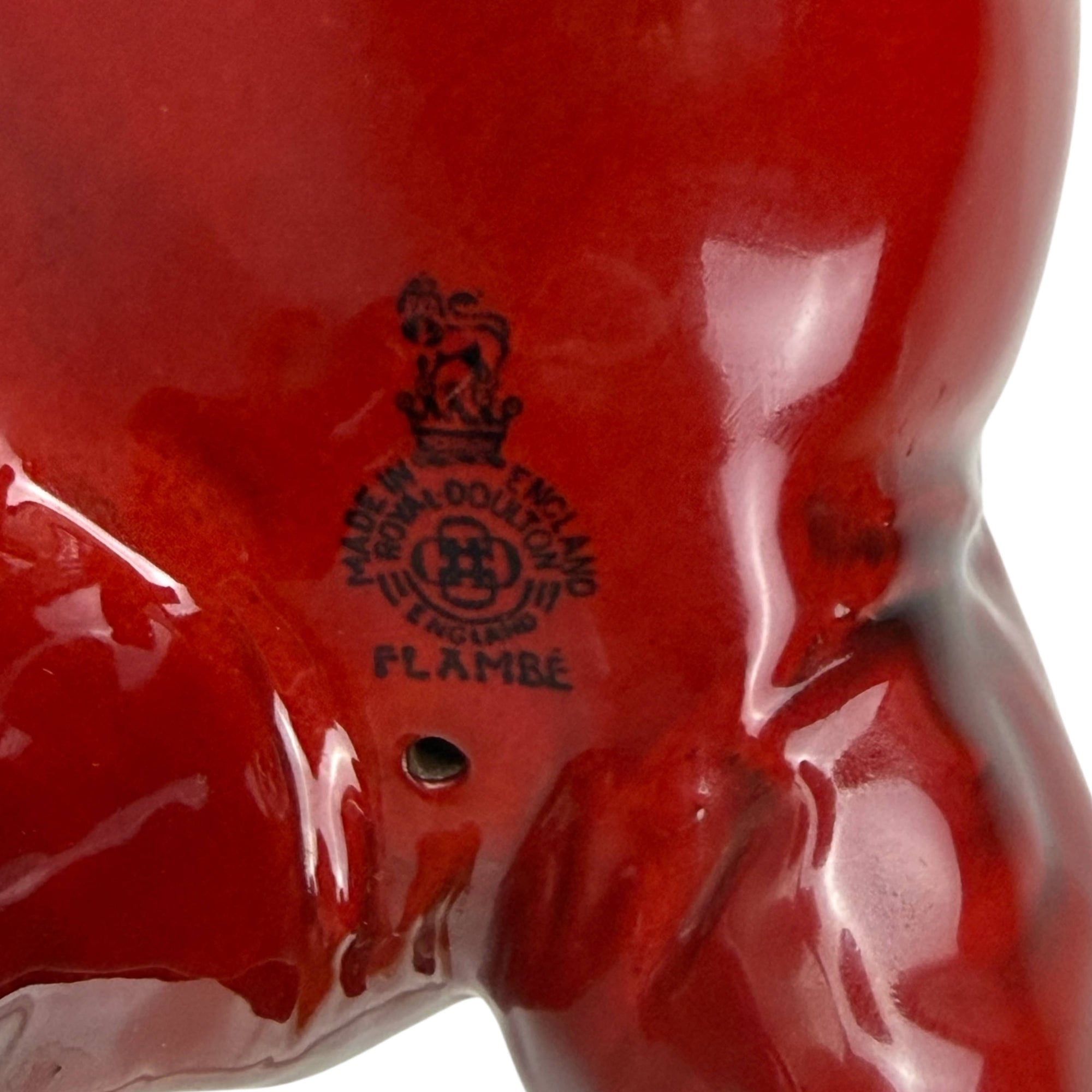 Royal Doulton Flambé Elephant HN891B – Charles J. Noke – 1926–1962 As Is