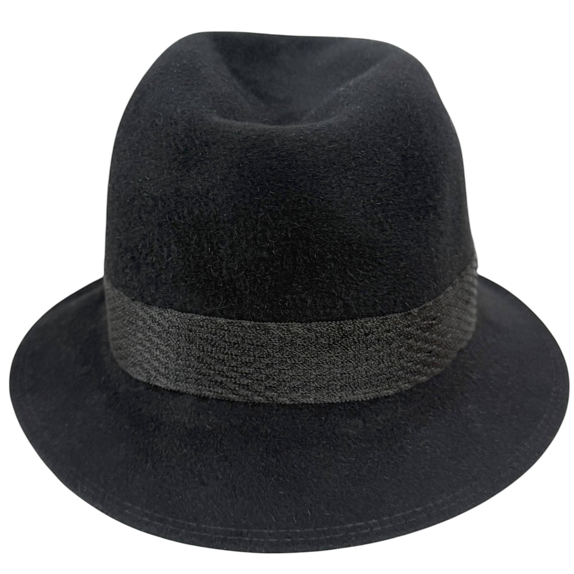 1950s Stetson Royal De Luxe Narrow Brim Fedora – Black Velour Felt – Size 7