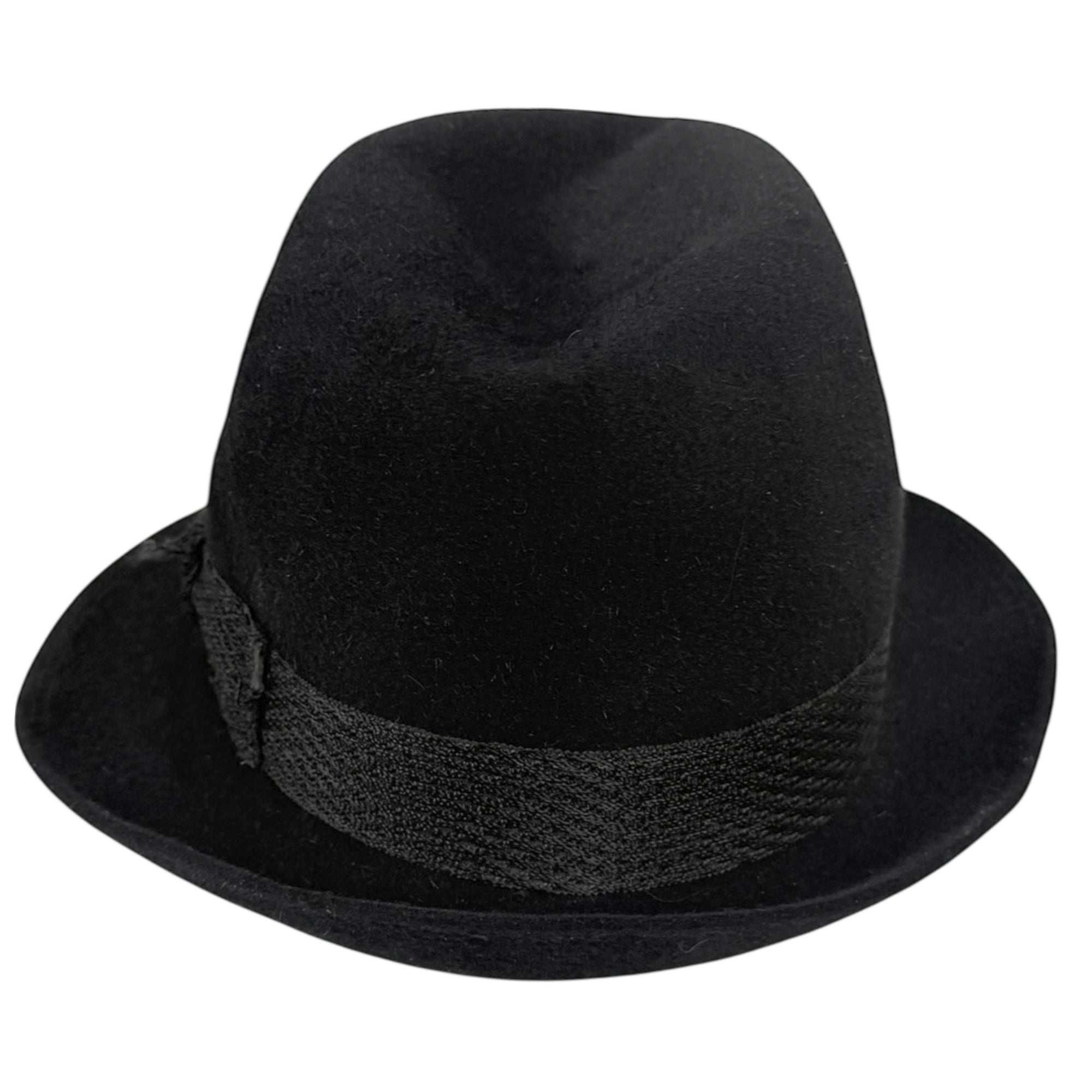 1950s Stetson Royal De Luxe Narrow Brim Fedora – Black Velour Felt – Size 7
