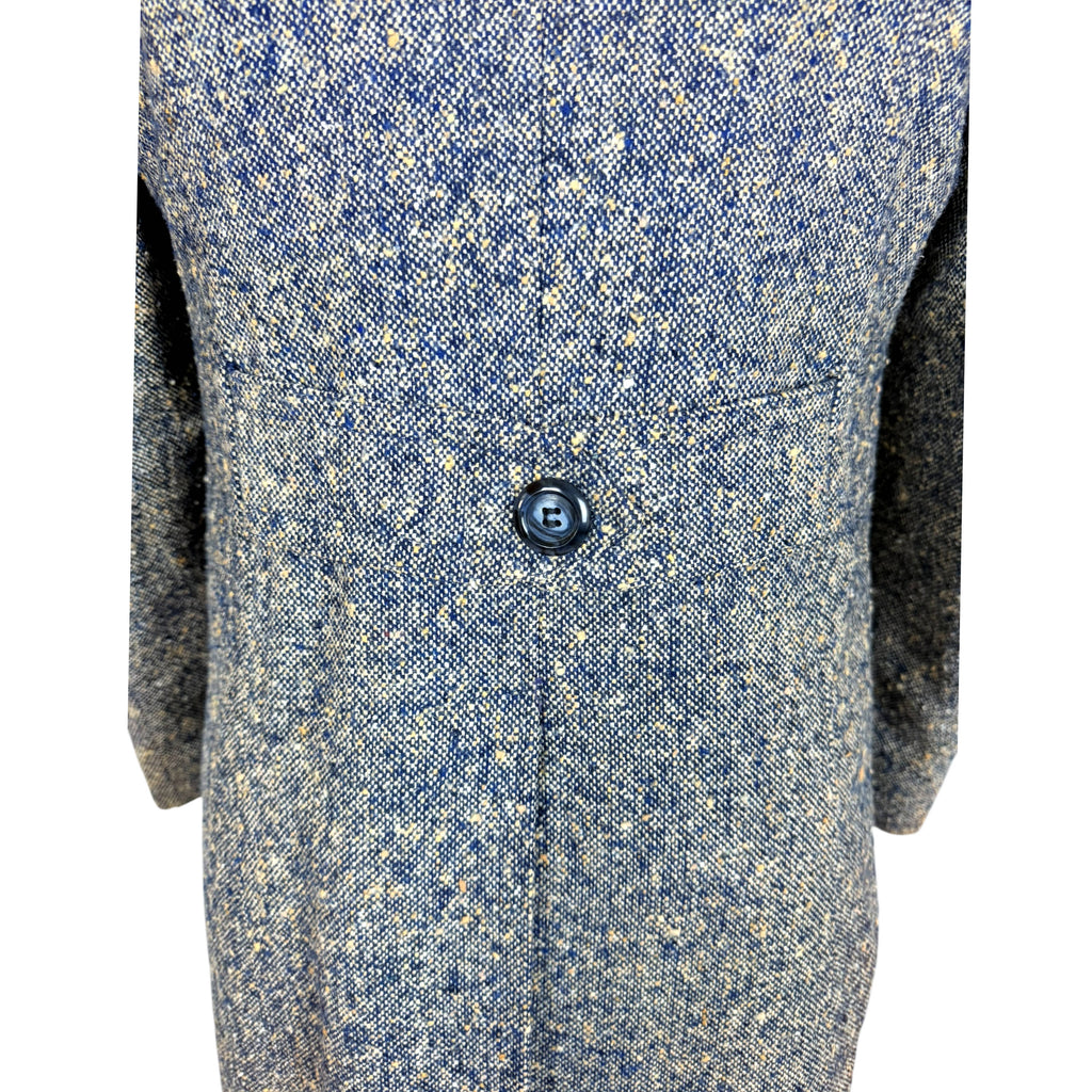 Vintage 1970s Men’s Tweed Overcoat Ruven Feder Paris Sz S M