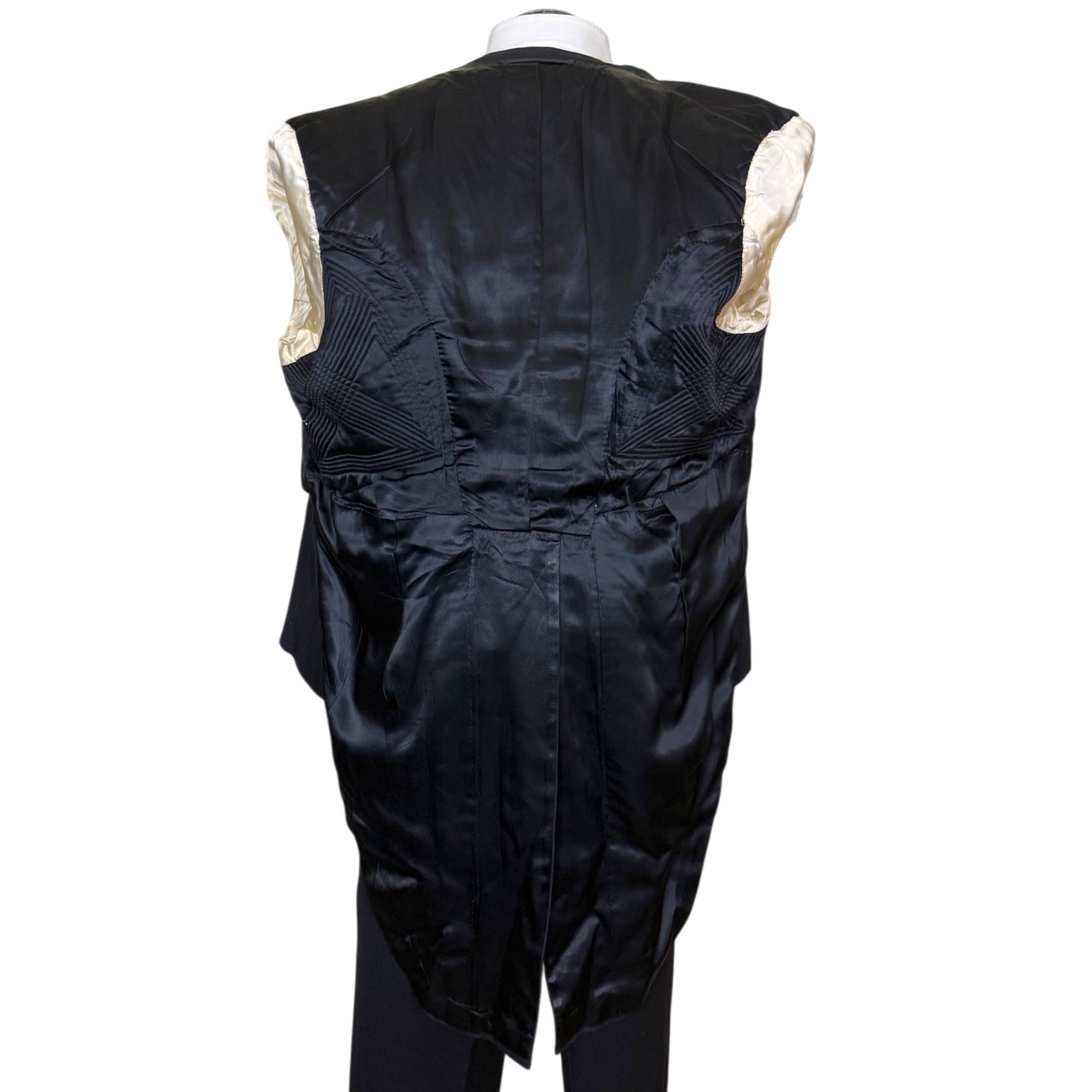 Interior lining Ryder & Amies bespoke tailcoat 