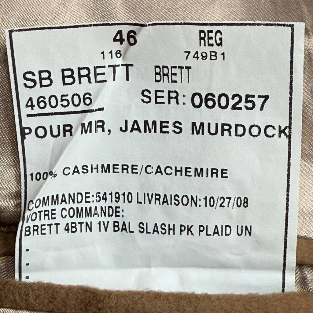 Samuelsohn 100% Cashmere Overcoat Made in Canada Men’s Sz 46