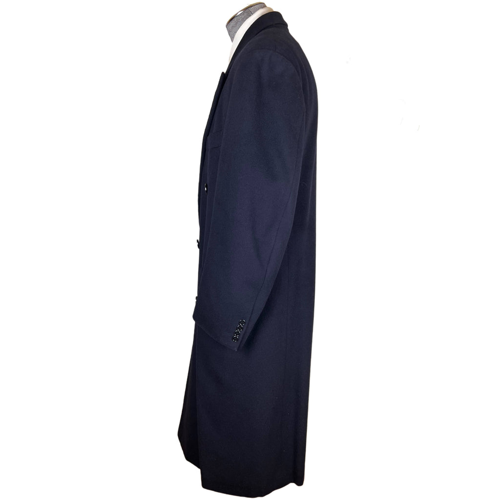 1980s Vintage Mens Overcoat Wool Coat by Samuelsohn Size 42