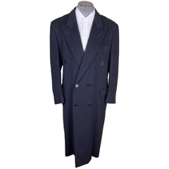 1980s Vintage Mens Overcoat Wool Coat by Samuelsohn Size 42