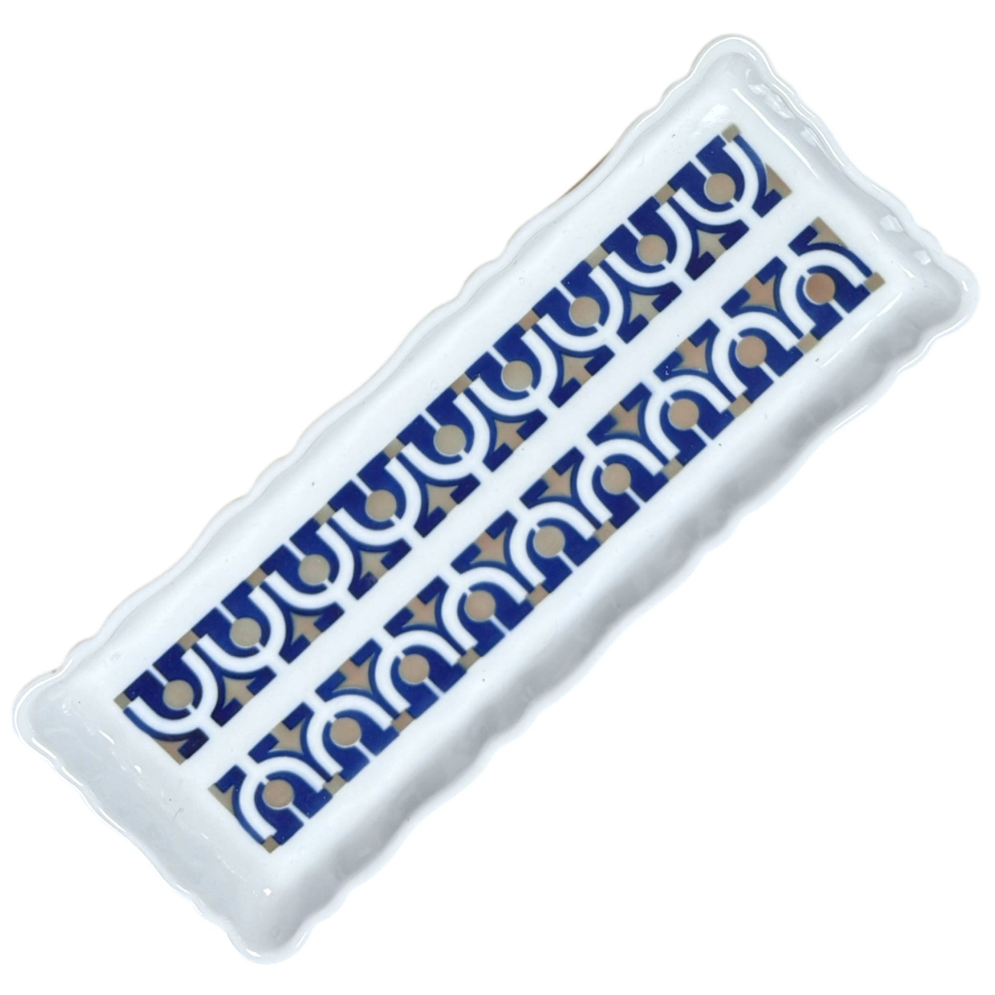 Vintage Sargadelos Porcelain Portico Pattern Tray Francisco Xosé Pérez Porto Design