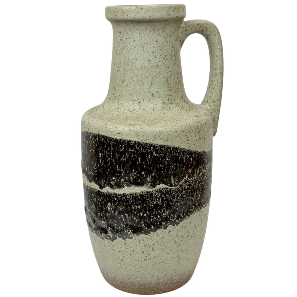 Vintage 1970s Scheurich West German Pottery Vase 404-26 Fat Lava Era