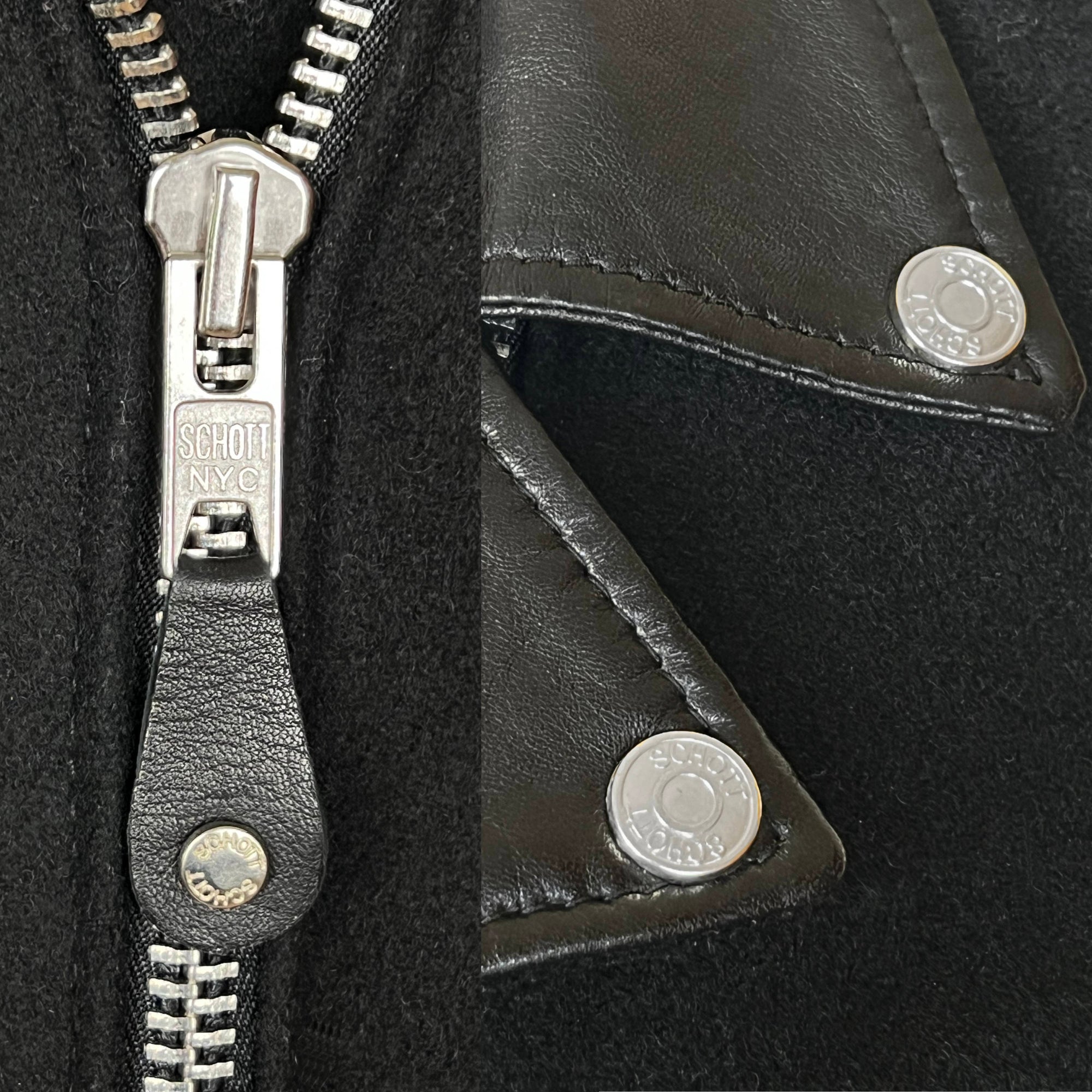 Vintage Ladies 1980s Schott NYC Perfecto Motorcycle Jacket M