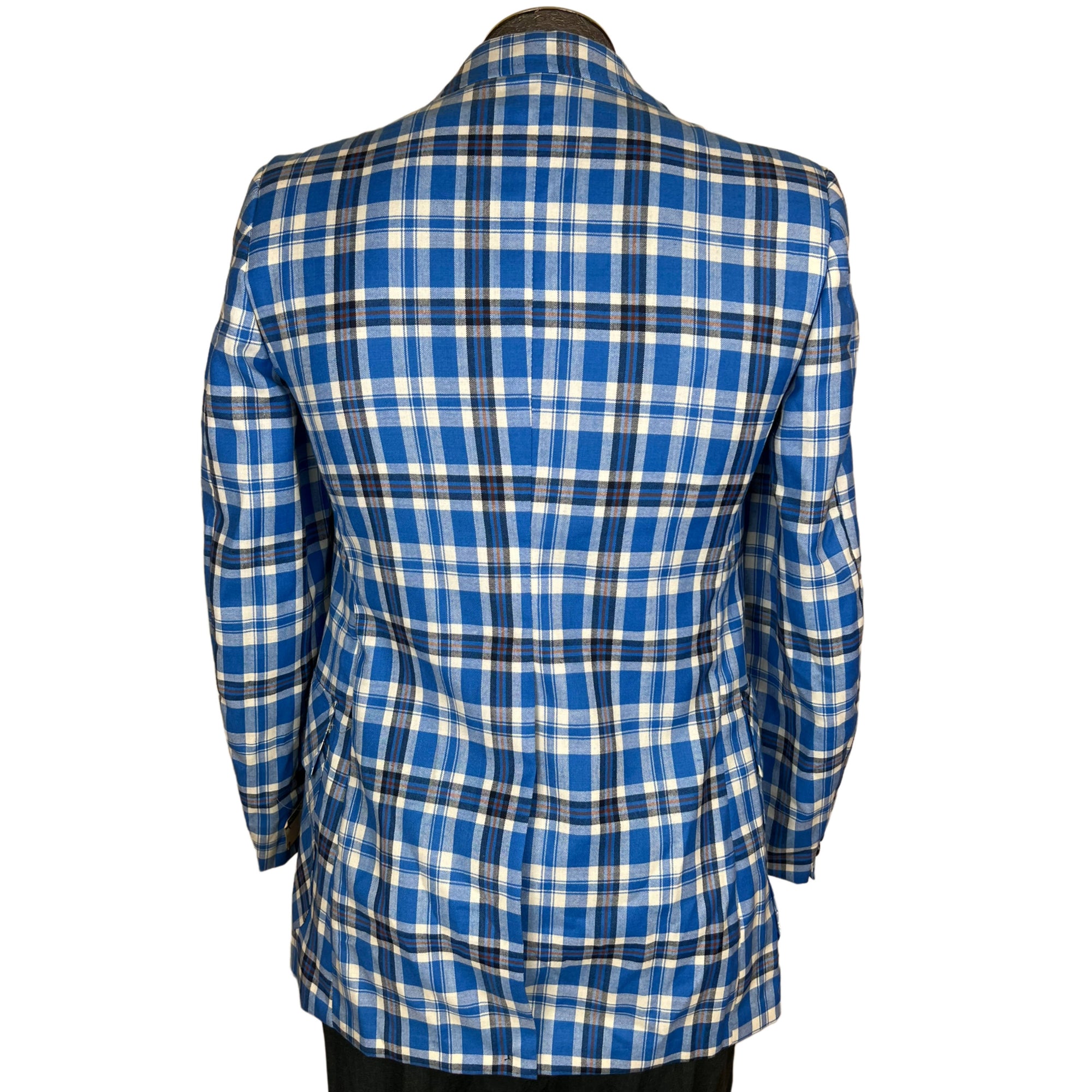 NWT Vintage 1970s Plaid Jacket Unused Sport Coat Size S