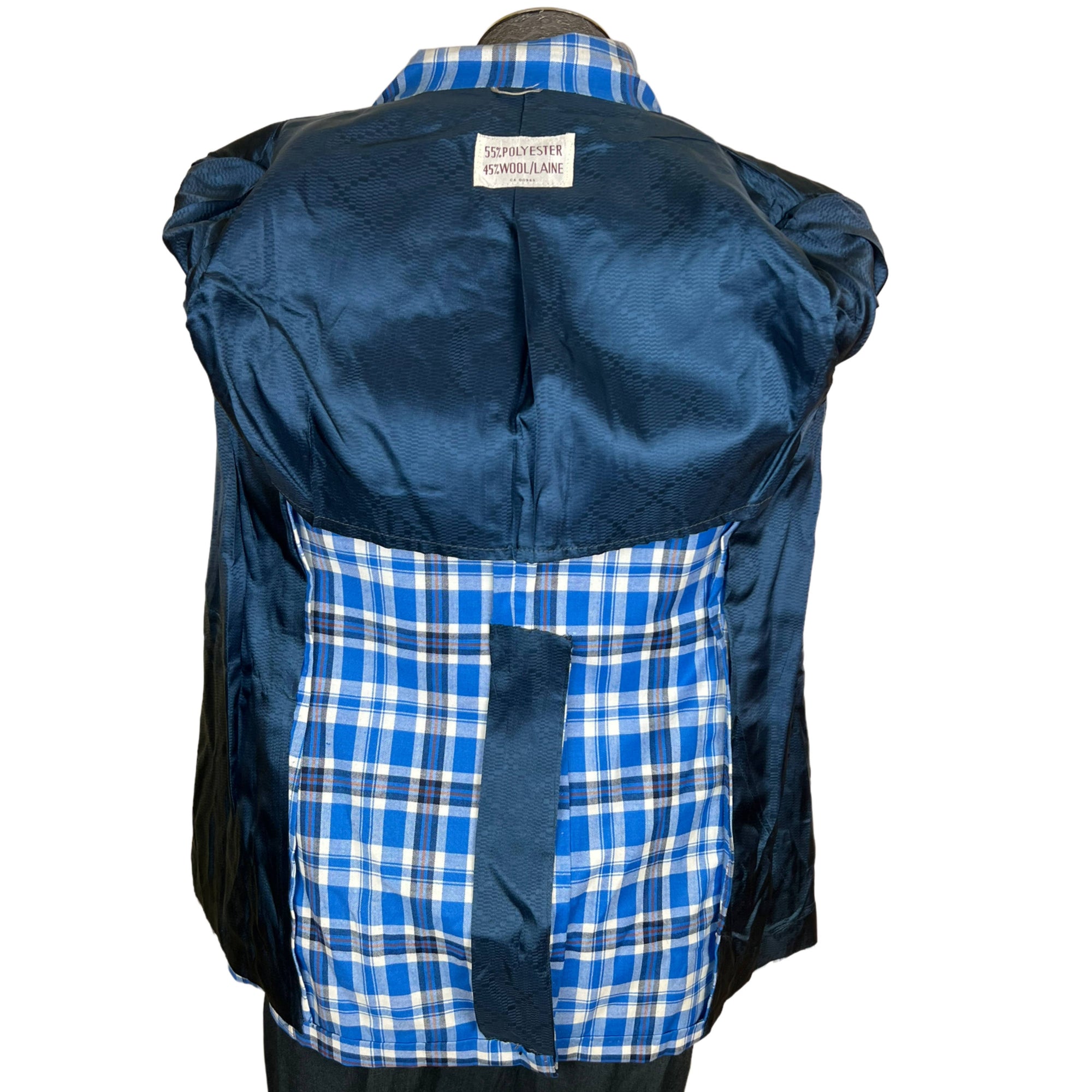 NWT Vintage 1970s Plaid Jacket Unused Sport Coat Size S