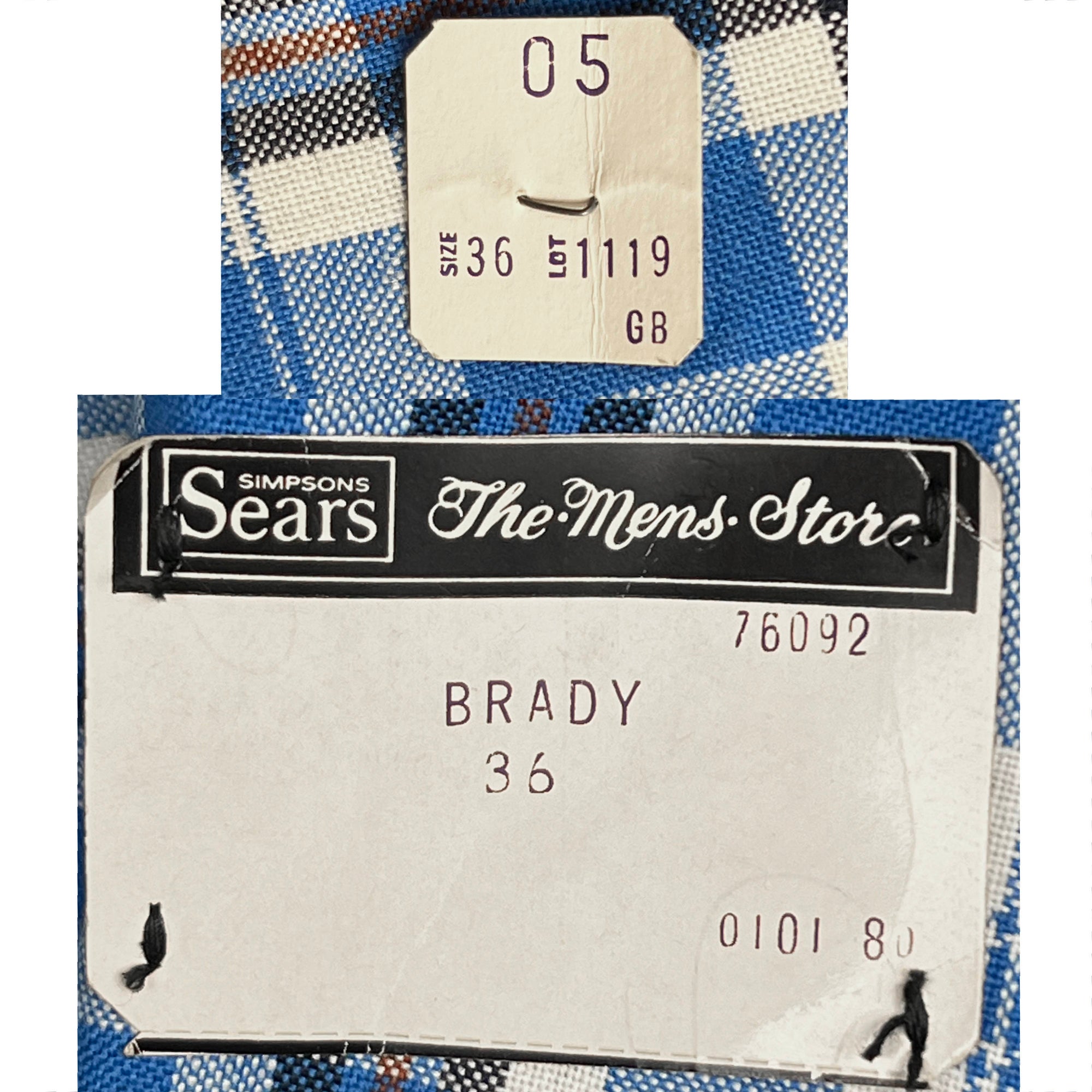 NWT Vintage 1970s Plaid Jacket Unused Sport Coat Size S