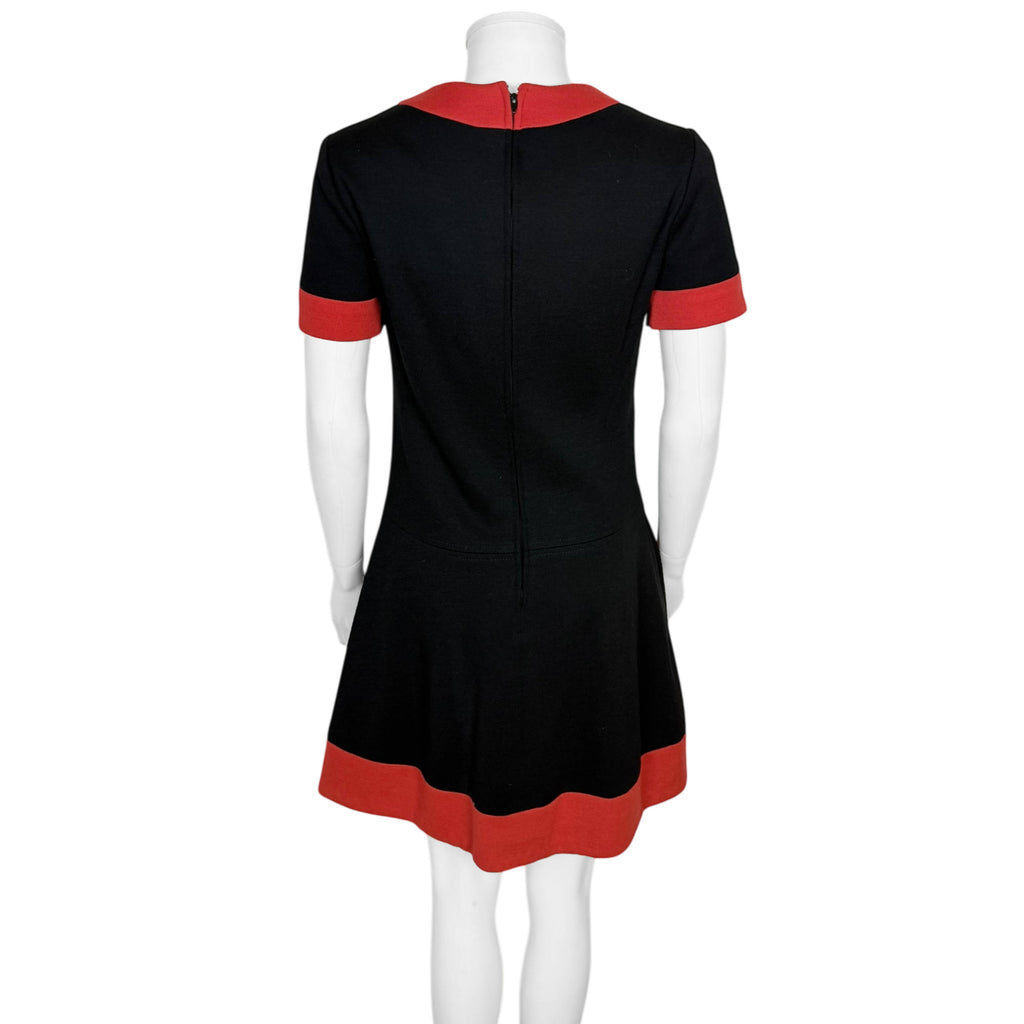 Vintage 1960s Canadian Couture Dress Serge et Real Montreal Size S