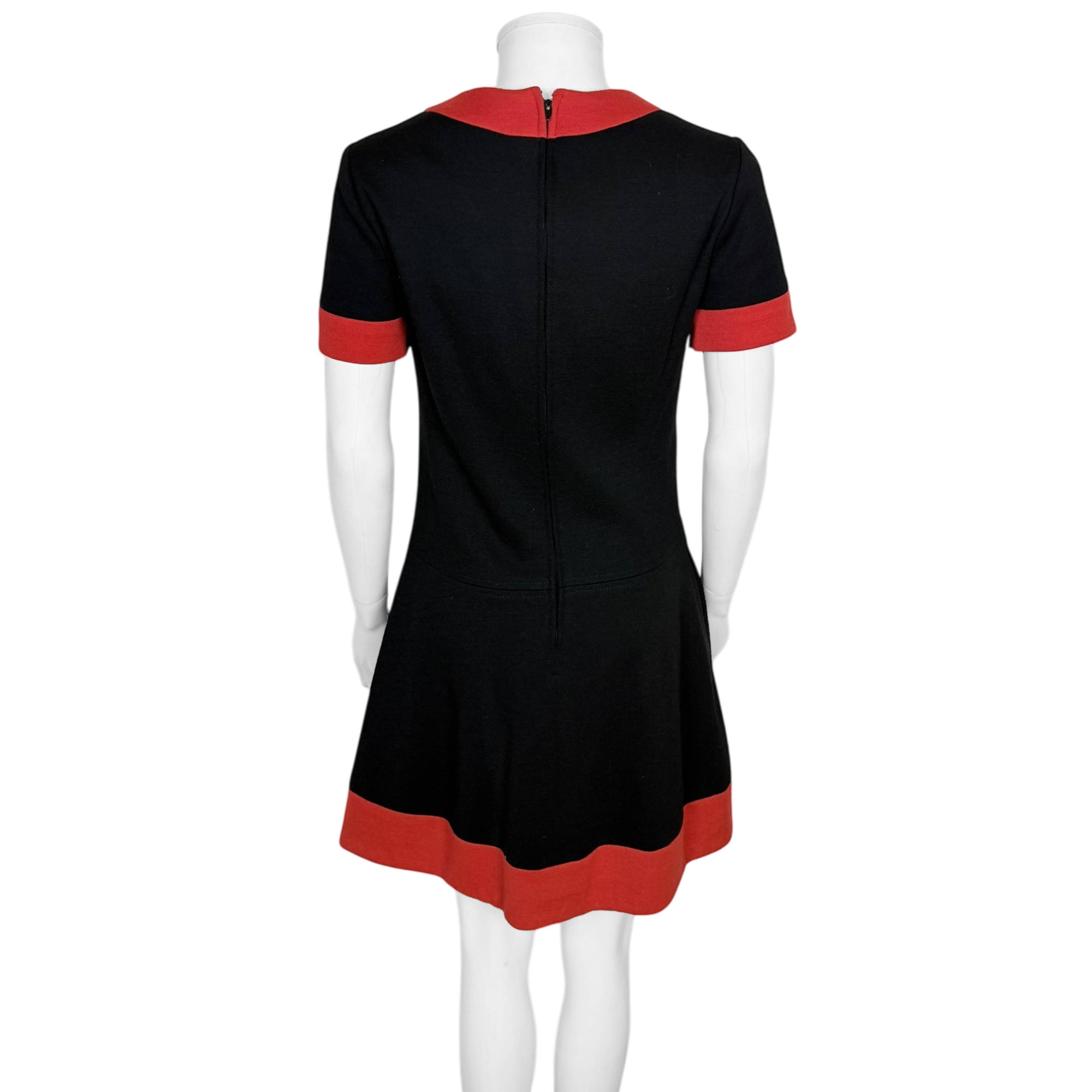 Vintage 1960s Canadian Couture Dress Serge et Real Montreal Size S