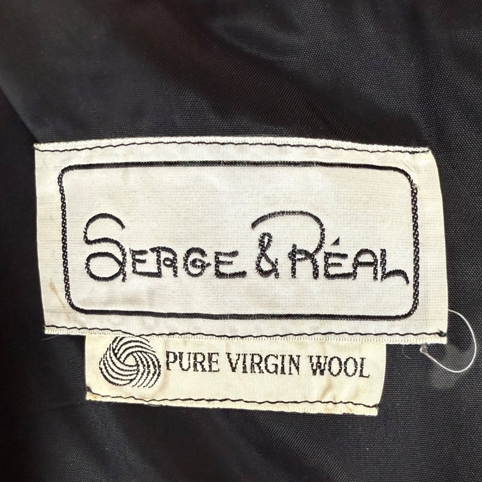 Vintage 1960s Canadian Couture Dress Serge et Real Montreal Size S