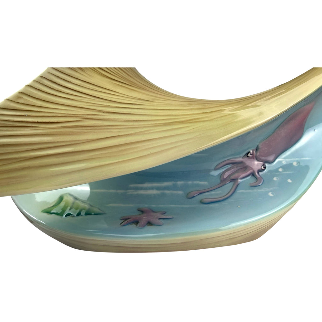mid century italian marine life ceramic squid decoration celesta italy